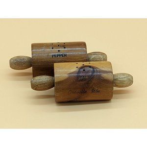 Vintage Salt and Pepper Shakers Rolling Pins Wood Souvenir Kitsch